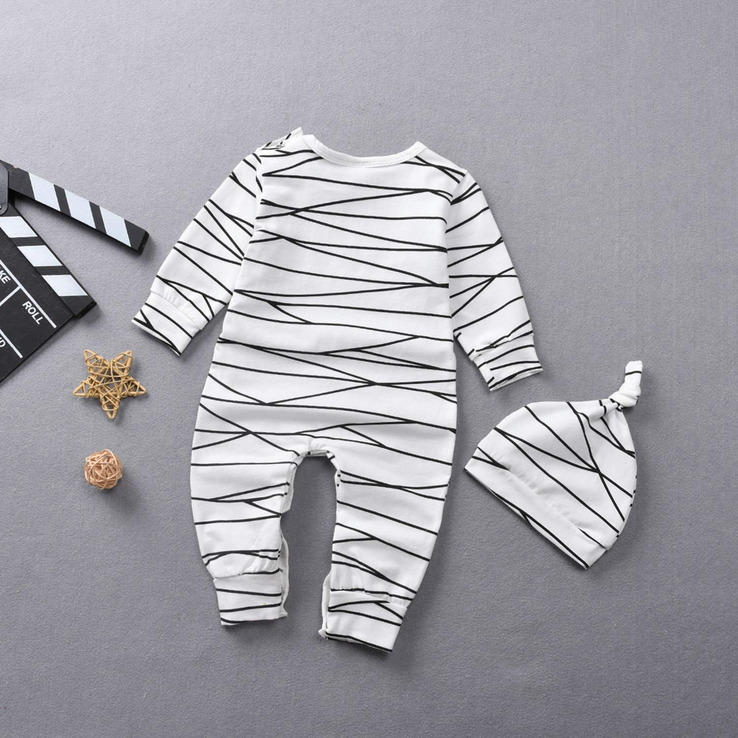 Toddler Baby Christmas Romper Outfit PJS for Kids Buffalo Plaid Onesie: Clothing