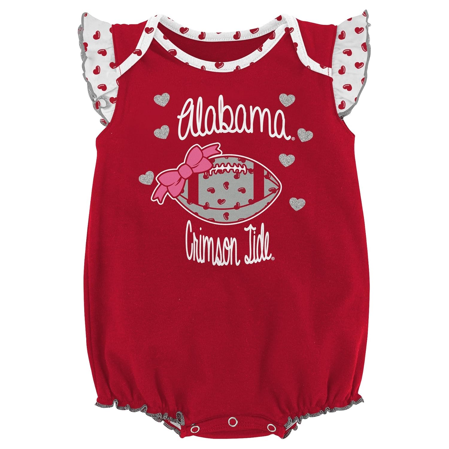 NCAA by Outerstuff NCAA boys Heart Fan 2 Piece Onesie Set