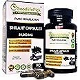Pure Himalayan Shilajit Capsules10000 MG.Natural Shilajit Rich in Trace Mineral & Fulvic Acid.High Altitude Sourcing. Vegan, NON GMO 90ct. Extracted Traditionally, No Magnesium Stearate, No Rice Flour