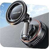 Miracase for MagSafe Car Mount[3800gf Strong Magnet &amp; 90+LBS Suction Base]Magnetic Phone Holders for Your Car, 360&deg; Adjustable Dashboard &amp;Windshield Mount with Adhesive Suction Cup for All Smartphones