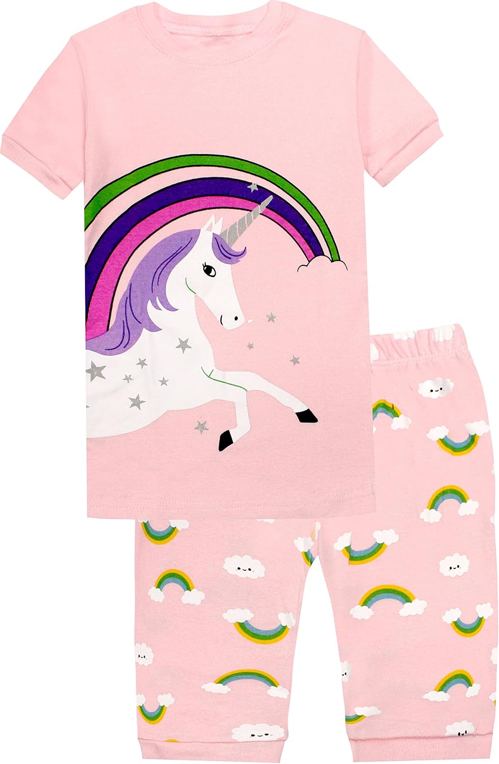 Buy Little Girls Horse Pajamas Set Children PJS 100 Cotton Sleepwear 2