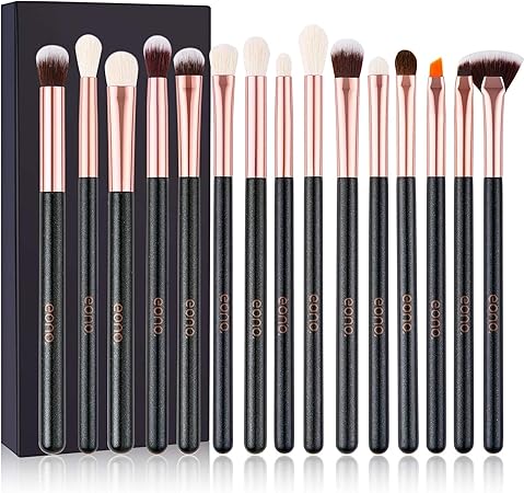 Amazon Amazonブランド Eono イオーノ メイクブラシ アイシャドウブラシ 15本 化粧ブラシセット 高級繊維毛 天然毛 柔らかい 粉含み力抜群 敏感肌適用 メイク道具 初心者 プロに適用 Eono イオーノ アイシャドウチップ 通販
