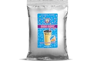 Premium BANANA CREAM Boba Tea Drink Mix Powder By Buddha Bubbles Boba (2.2 Pounds / 1 Kg)