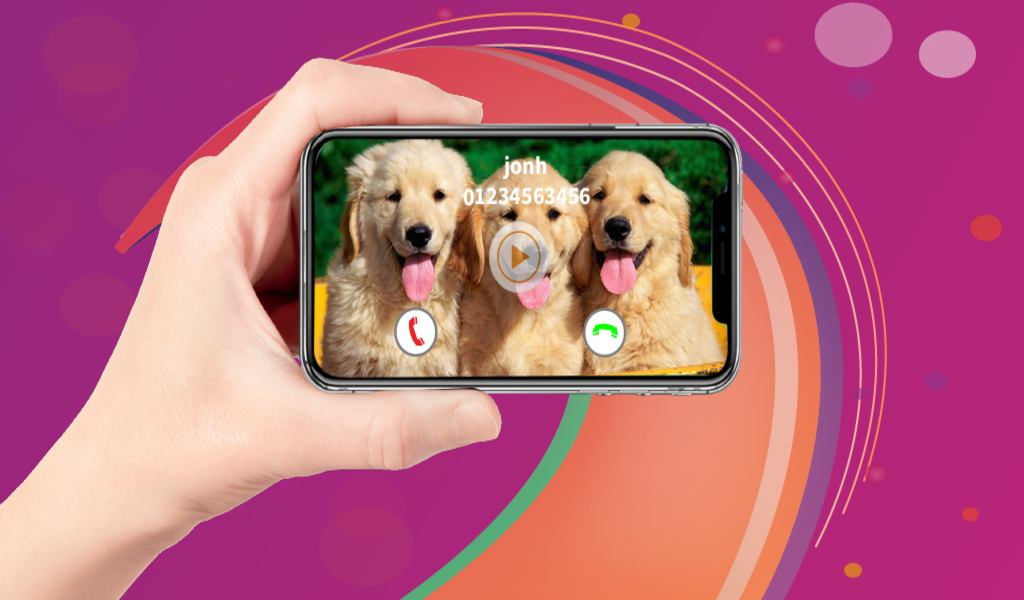 Color Video Music Ringtone for Incoming Call