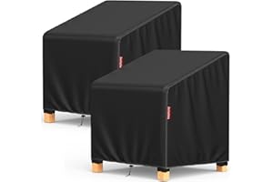 ZhenXingCheng Patio Chair Covers 2 Pack- Outdoor Furniture Covers with Waterproof Strip - 420D Heavy Duty Outdoor Chair Cover