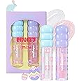 COLORGRAM FRUITY GLASS TINT MINI SET 01 DOUBLE GLOSS | Moisturizing & Long Lasting Korean Lip Stain Tint | Stocking Stuffer, Gifts for Women and Teen Girls