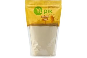 Yupik Organic Quinoa Flour 1kg, 6 Count, USDA Certified, Gluten-Free, Non-GMO, Vegan, Kosher, Finely Ground from White Quinoa