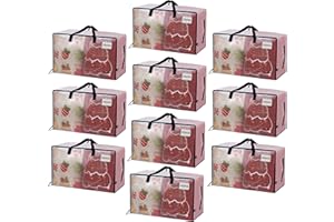 VENO Heavy Duty Extra Large Foldable Storage Bags with Zippers & Carrying Handles, Storage Containers Organizer Tote, Moving 