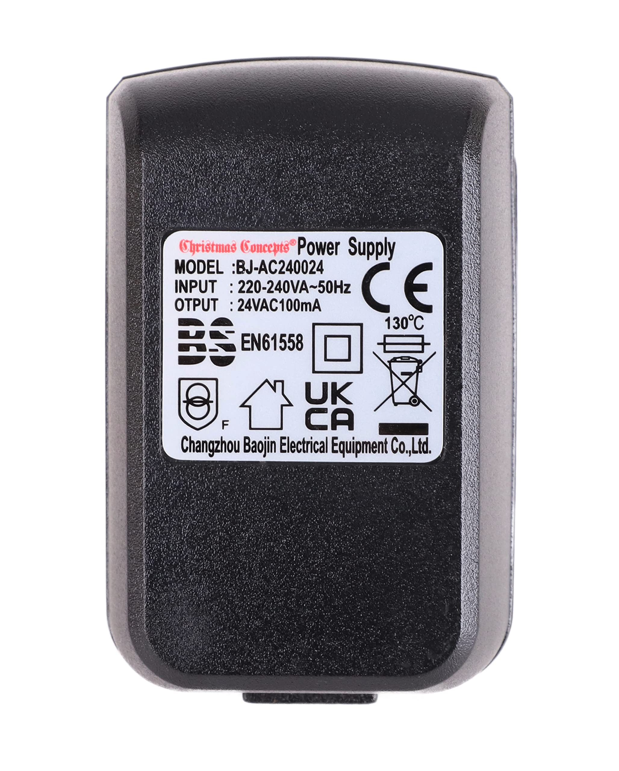 Christmas Concepts® 24v 100mA AC Adaptor Without Lead - Suitable for Christmas Lights - Spare Adaptors