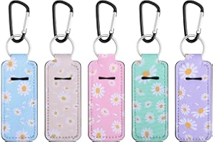 Pengxiaomei Chapsticks Holder Keychain for Lipstick Marble Lip Balm Holder for Lipstick, Stocking Stuffers for Women