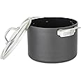 Viking Culinary Hard Anodized Nonstick Stock Pot, 8 Quart, Includes Glass Lid, Dishwasher, Oven Safe, Works on All Cooktops i
