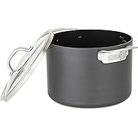 Viking Culinary Hard Anodized Nonstick Stock Pot, 8 Quart, Includes Glass Lid, Dishwasher, Oven Safe, Works on All Cooktops i