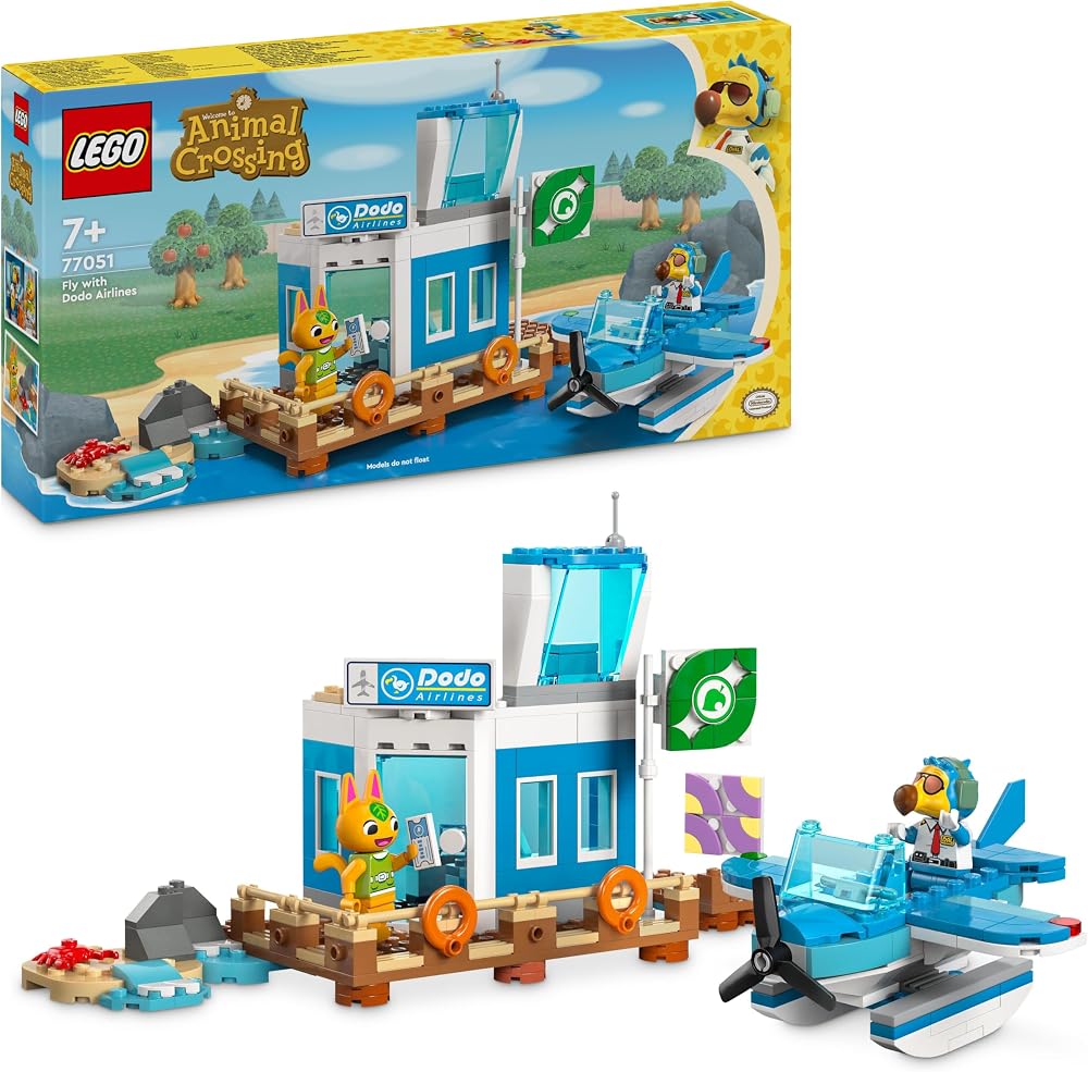 LEGO Animal Crossing Fly with Dodo Airlines Airport Playset 77051 Plane Toy