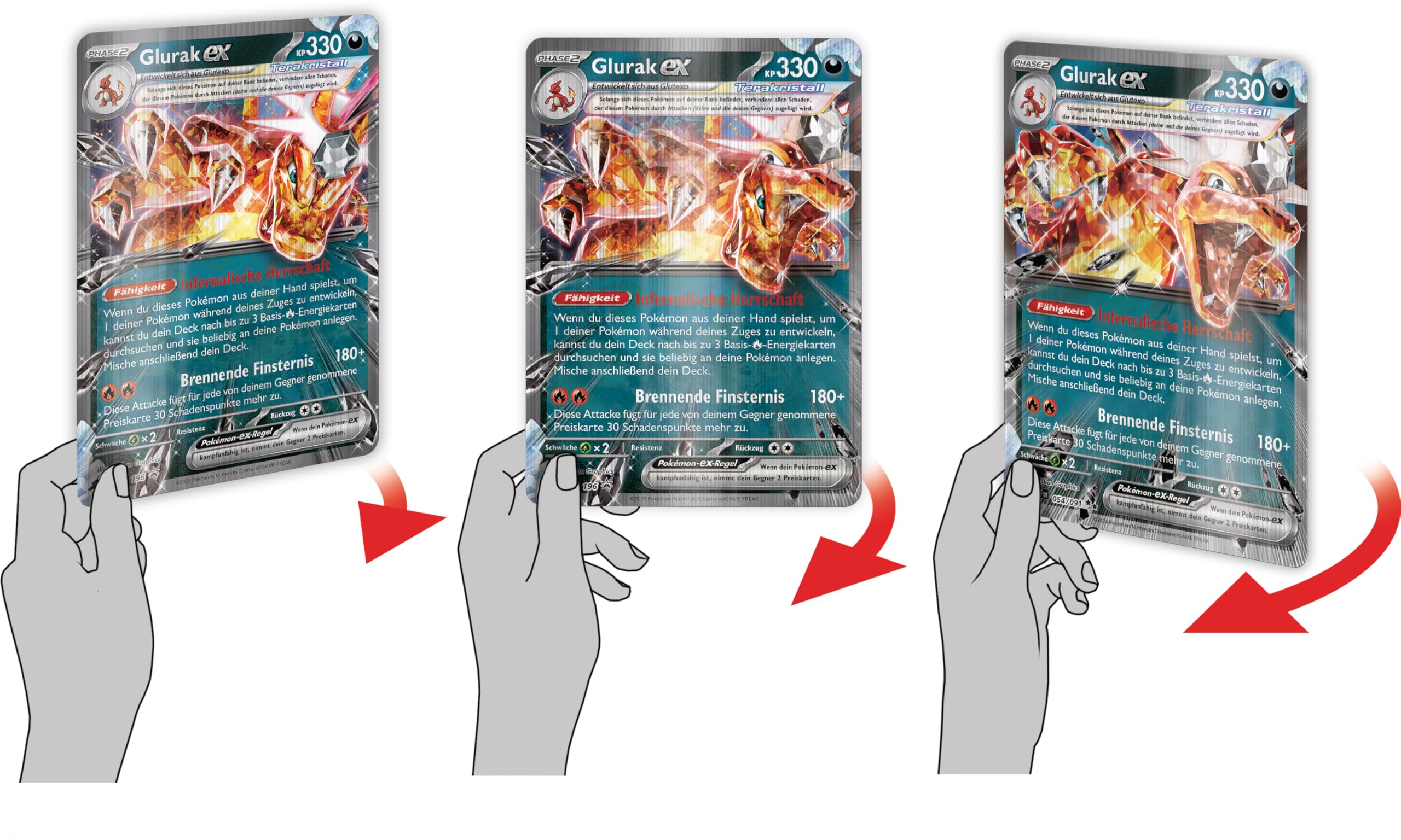 Pokémon-Sammelkartenspiel: Spezial-Kollektion Glurak-ex (1 holografische Promokarte, 2 holografische Karten, 1 überdimensionale Wackelbildkarte & 5 Boosterpacks) 3