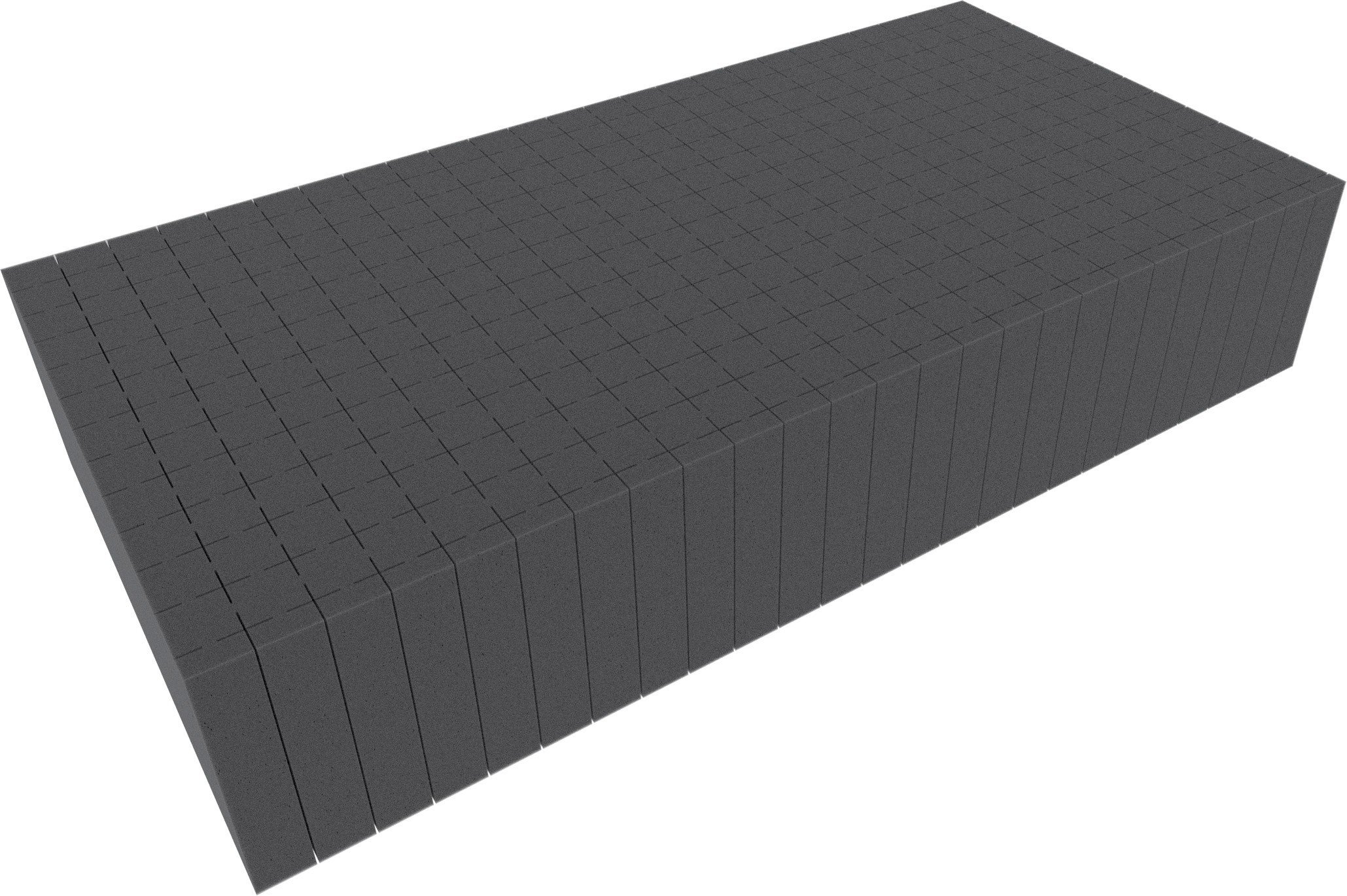 Feldherr 500 mm x 250 mm x 100 mm - Raster 20 mm - Pick and Pluck/Pre-Cubed foam tray
