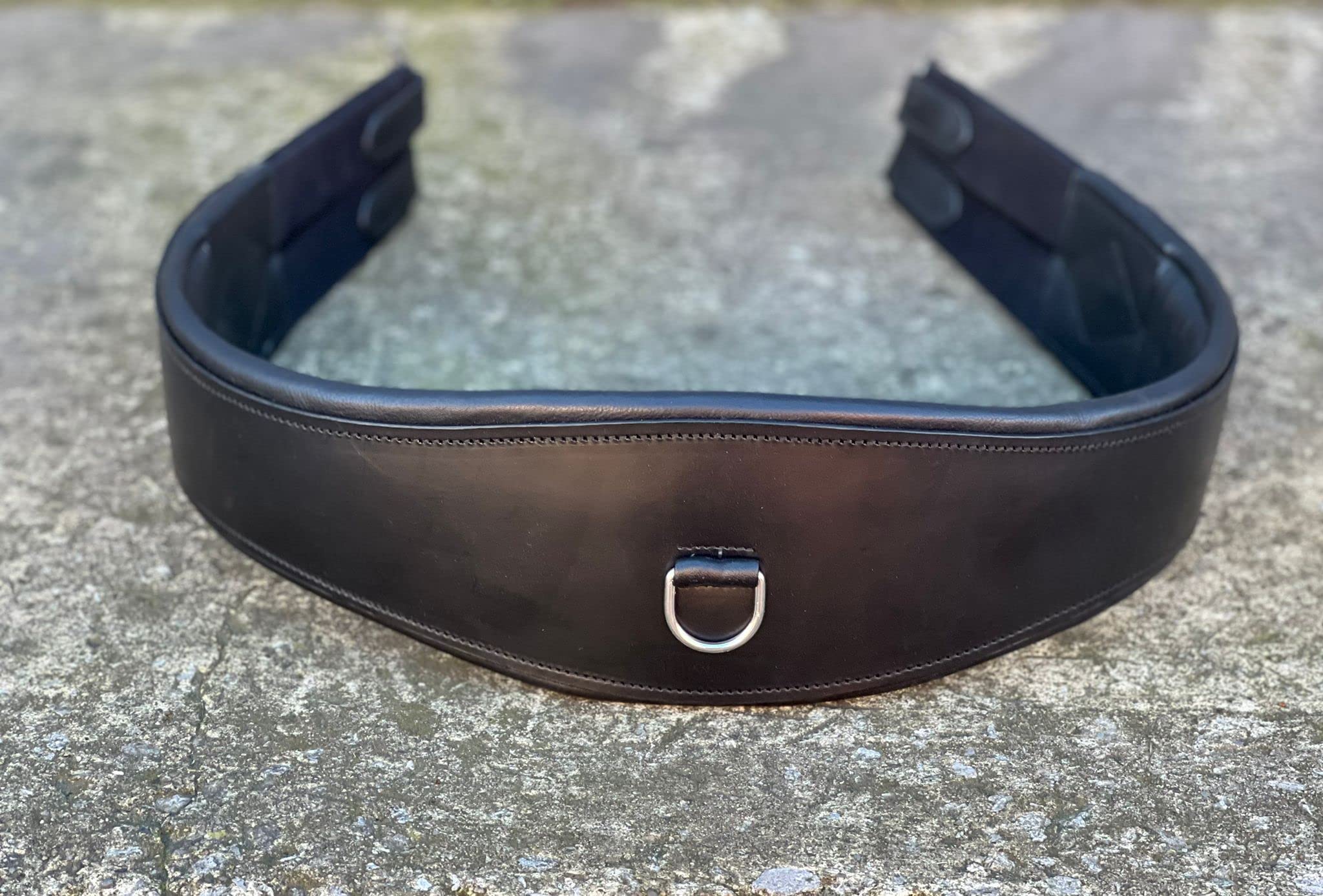 Equipride Chafeless GP Girth Long Girth 100% Quality leather in Black and Brown (120 cm, Black)