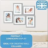 Clay Roberts 8x10 Picture Frame Grey Freestanding Wall Mount view 3