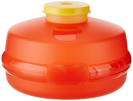 Tupperware Round Sandwich Keeper with Smidgets (Ketchup Keeper, Sauce Container) (SF-2)