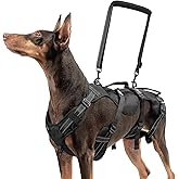 BINGPET Dog Lift Harness,Full Body Dog Sling for Large Medium Dogs Hind Leg Support,Adjustable Reflective Vest Dog Harness with Handle,Multifunctional Rescover Dog Carrier Sling
