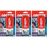 Loctite Extreme Glue, Strong All Purpose Glue for Wood, Metal, Leather, Plastic, &amp; More - Dries Clear - 1.62 oz Tube, 3 Pack