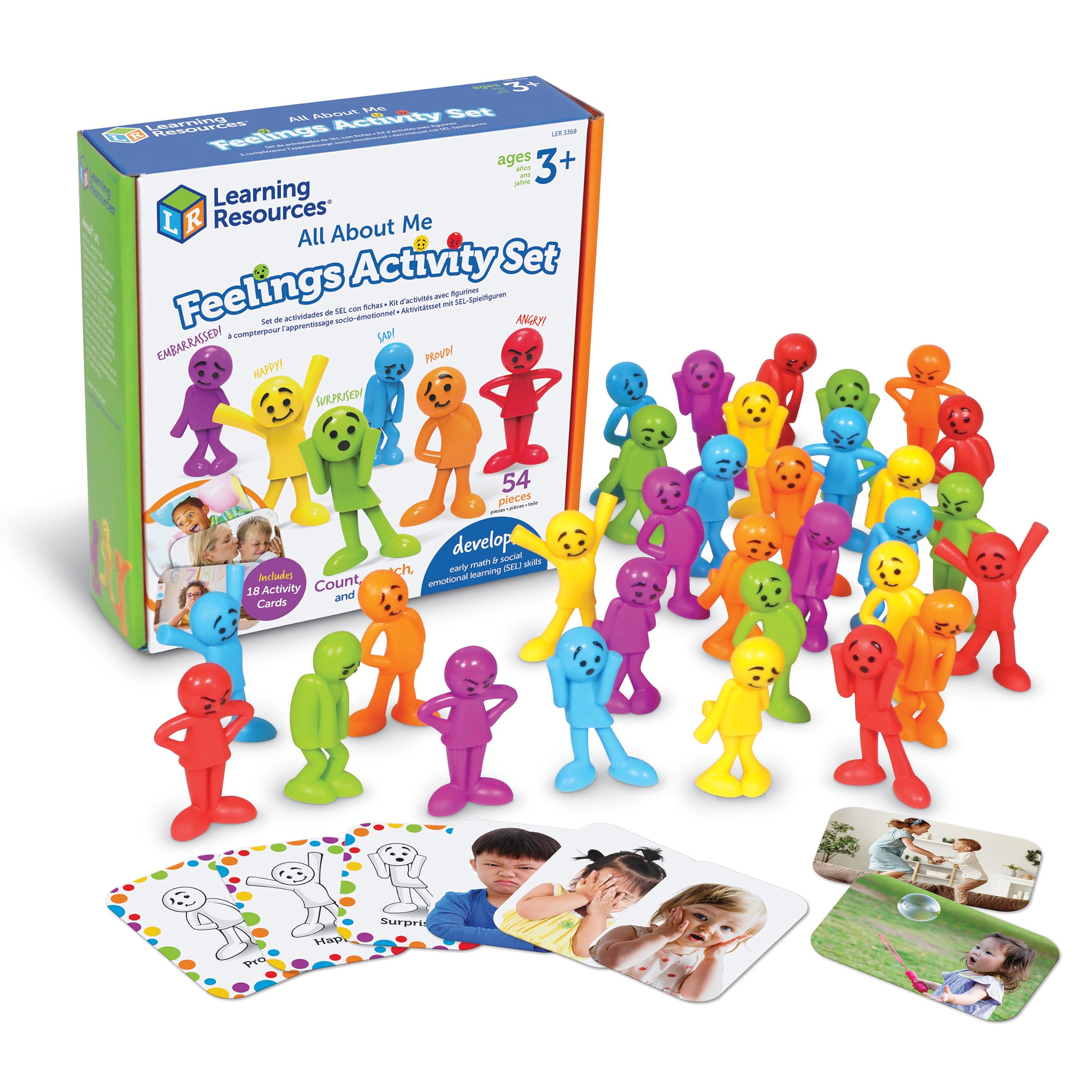 Photo 1 of Learning Resources All About Me Feelings Activity Set - Emotional Regulation Tools for Kids, Preschool Classroom Must Haves, Social Skills Activities, People Figurines, Toddler Emotions Gifts