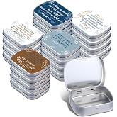 Willinglong 20 Pcs Metal Bible Mint Tins 5 Style Small Christian Gifts Box Bulk for Good Friday Easter Sunday School Vbs Giveaways Thanksgiving Bible Verse Metal Box for Candy Jewelry Crafts Storage