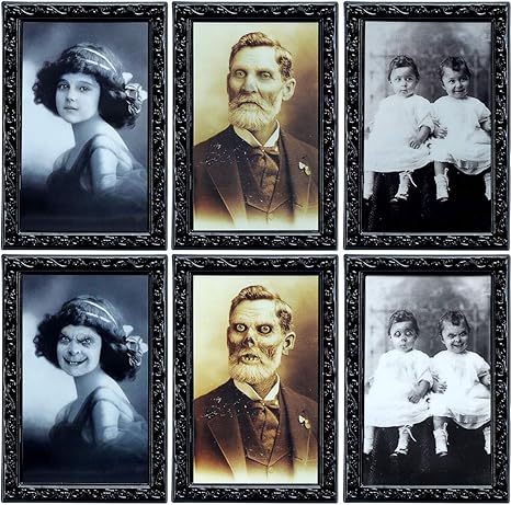 3pcs 3D Photo Frame Horror Lenticular 