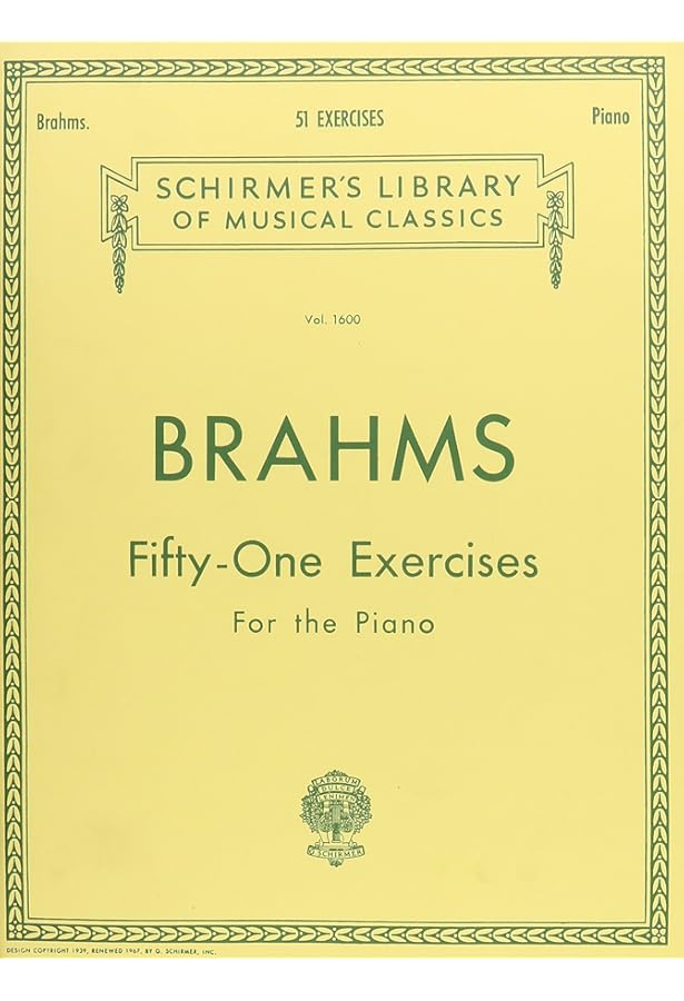 Brahms: 51 Exercises for Piano (Alfred Masterwork Edition