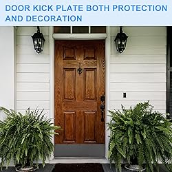 uxcell 2pcs Door Kick Plate, 6 x 34 Inches Aluminum