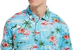 Men's Funny Golf Polo Shirts Short Sleeve