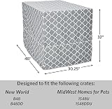 New World XL Dog Crate Cover with Teflon Fabric Protector Gray 122cm view 6
