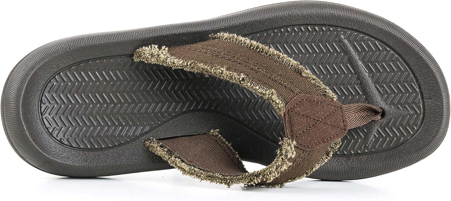  | KRABOR Mens Flip Flops, Comfort Arch Support Sport Thong Sandals for Outdoor Size 7-14 | Sandals