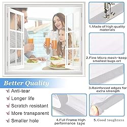Screen nets for Window, 115x190cm White