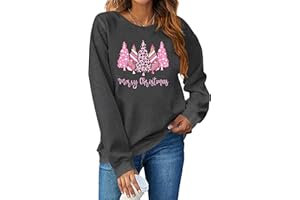 MEESHEEP Christmas Sweatshirts Women Merry Christmas Shirt Xmas Tree Sweater Pullover Holiday Tops