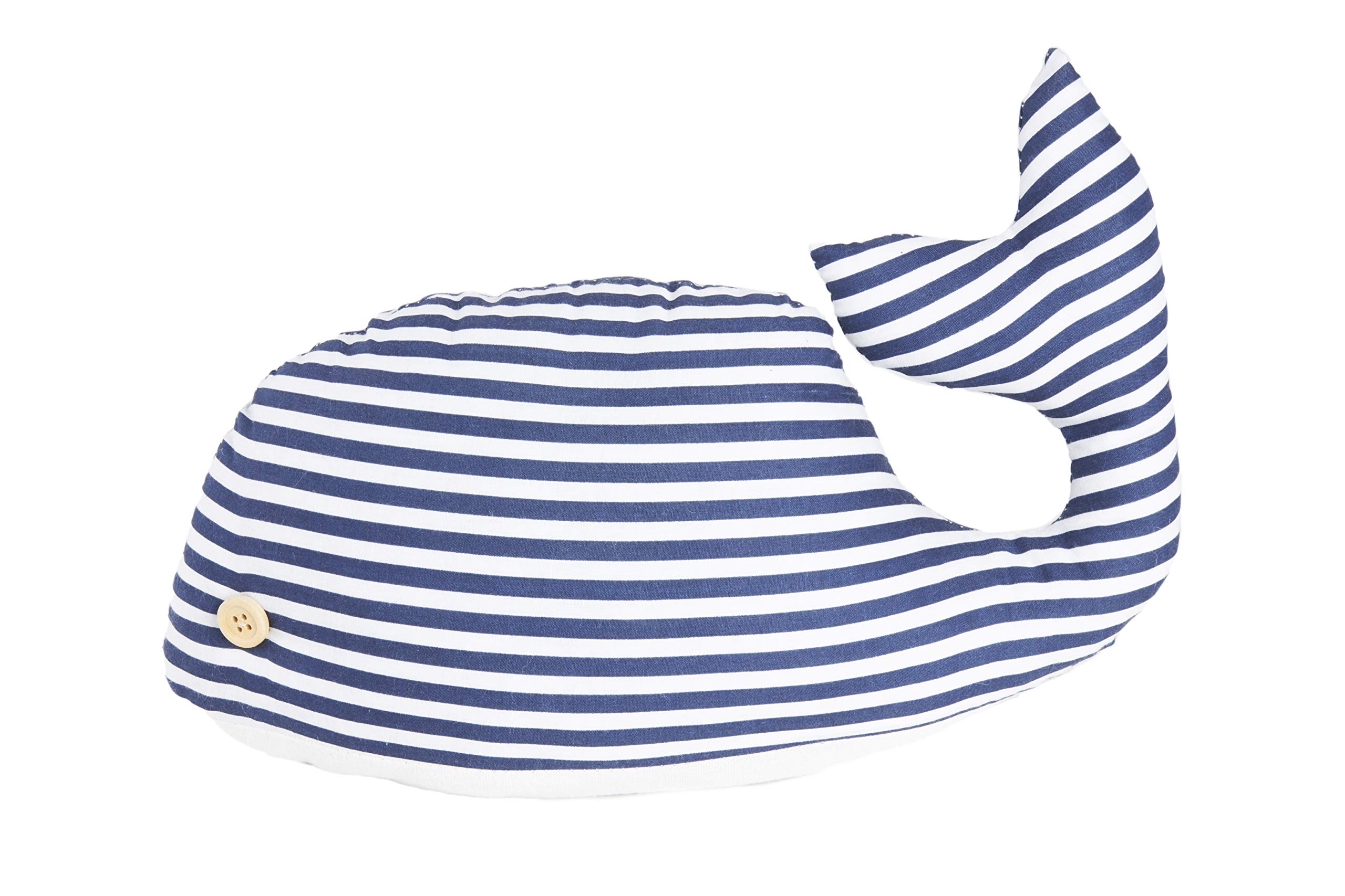 HEITMANN DECO Door Stop Fabric Whale Blue/White — image 1