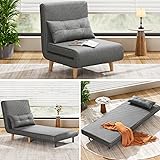 Aiho 3 in 1 Sleeper Chair Bed, Convertible Chair
