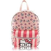 Fast Forward Sanrio Hello Kitty Backpack | Cute Pink PU Leather 10" Hello Kitty Mini Backpack Purse | Unisex Daypack Backpack