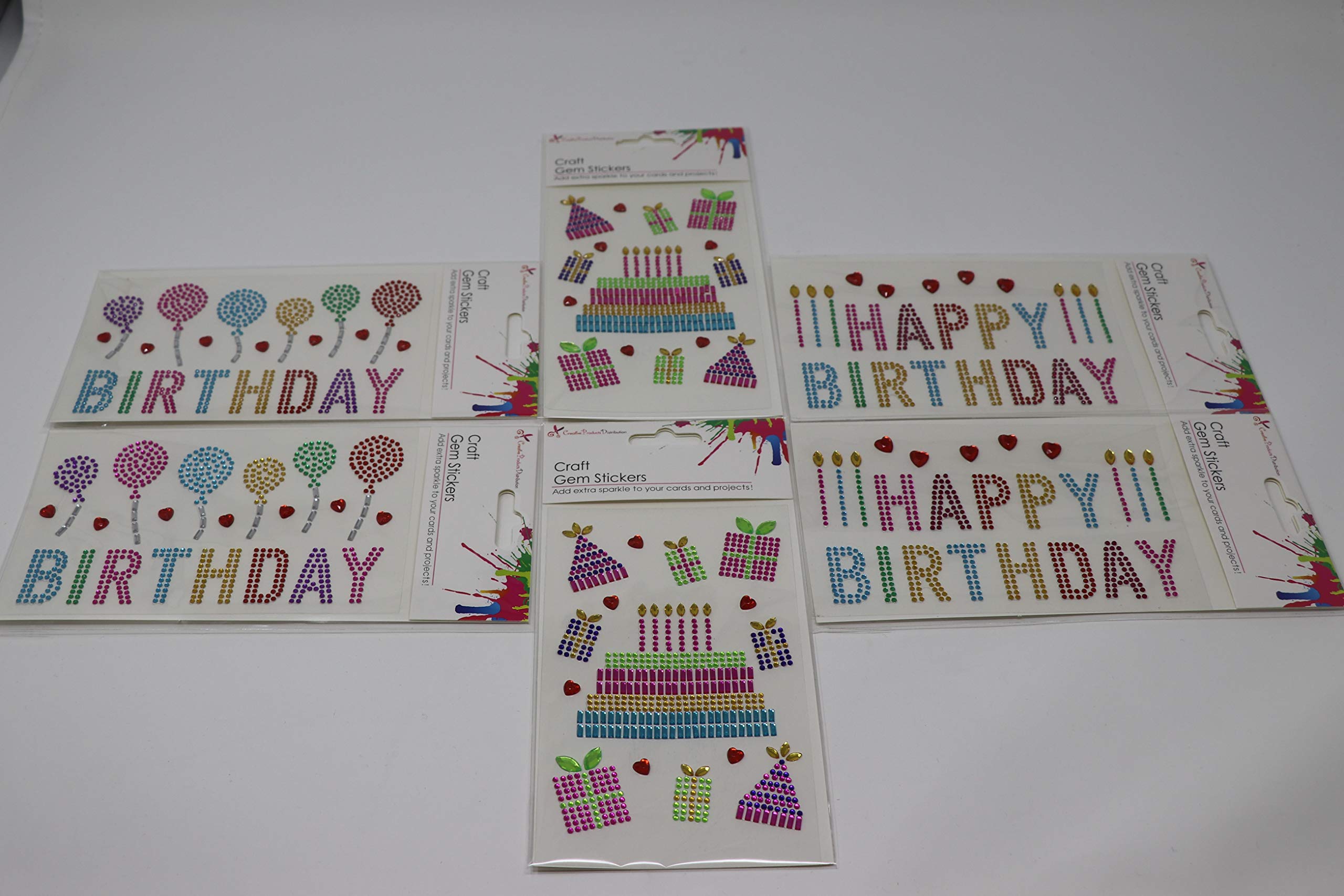 CPD Rhinestone Stickers Rhinestone Stickers, Multicoloured, Multi Pack