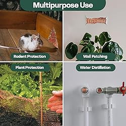 Raytrends Pack of 2 Copper Mesh Rodent Control