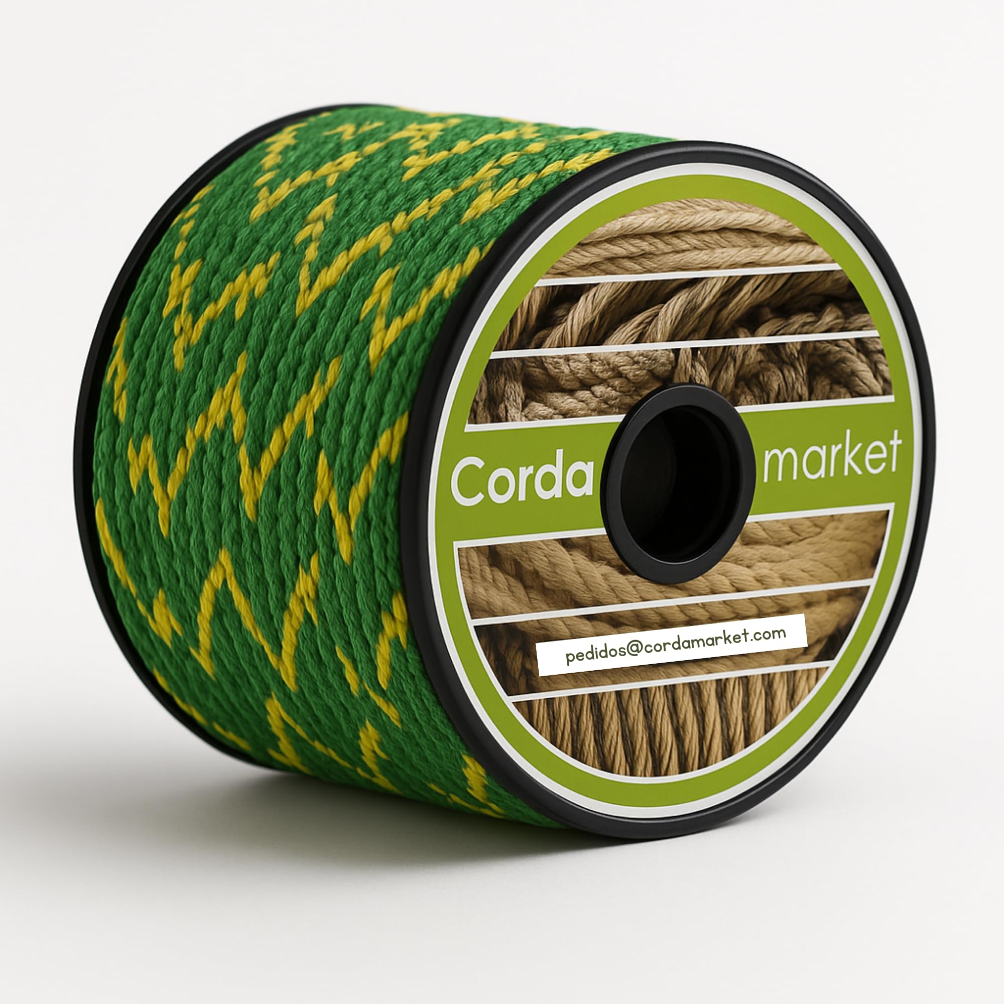 Cordamarket Rope Driza, Unisex Adult, unisex-adult, CDMKDAV080015, Yellow/Green, 15