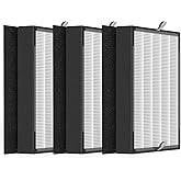 GoKBNY 3-Pack 45i and Flex Replacement Filter Compatible with BreatheSmart Flex and 45i Purifiers, 3×2-in-1 Filters + 3×Carbon Pre-Filters
