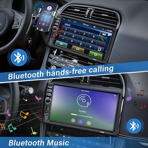 Double Din Car Radio Compatible with Apple Carplay, 7 inch