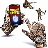 DecoyPro Men’s Camo Touchscreen Hunting Gloves – Lightweight, Thin, High-Performance Hunting Gear – L/XL