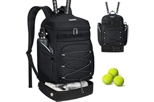 Ciihars Tennis Bag Tennis Backpack - Large Tennis Bags for Women and Men to Hold Tennis Racket,Pickleball Paddles, Badminton Racquet, Squash Racquet and Tennis Accessories