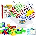 kykake 48 Pcs Swing Stack High Child Balance Building Toy, Stacking Blocks Balance Game, DIY Assembling Versatile Toy Board Table Games, Brain Game Building Block New Year's Gift