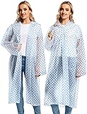 2PCS Rain Ponchos for Adults Reusable - Borogo Rain