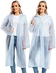 2PCS Rain Ponchos for Adults Reusable - Borogo Rain
