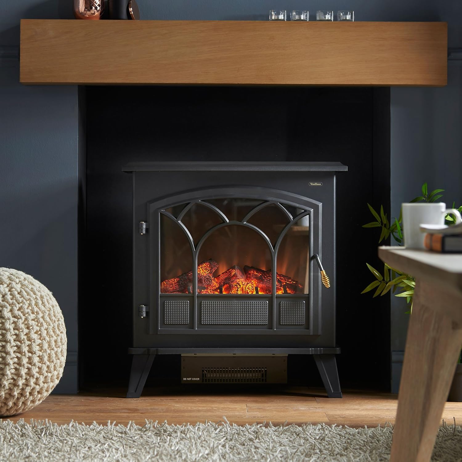 Super Saturday VonHaus Electric Stove Heater Fire Place Fireplace 1850W