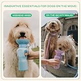 Springer Portable Dog Water Bottle 625ml Leak-Proof BPA-Free Indigo view 6