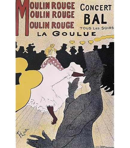 Amazon.com: Toulouse-Lautrec Jane Avril Can-can Dancer Advert